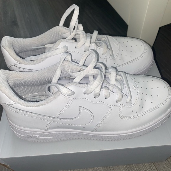White air forces worn once